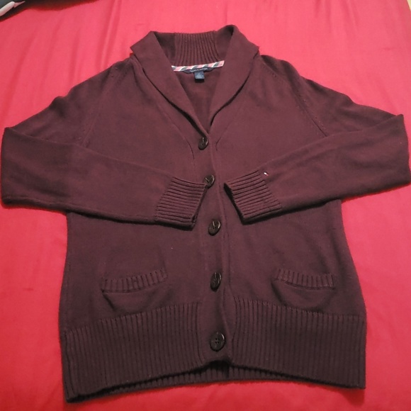 Tommy hilfiger sweater women M wine - Picture 2 of 6